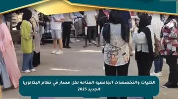 الكليات والتخصصات الجامعية المتاحة لكل مسار في نظام البكالوريا الجديد 2025